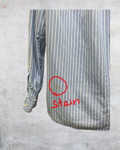 Ralph Lauren Blue Striped Oxford Shirt – Medium