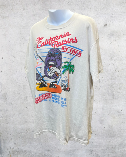 Vintage 80s California Raisins On Tour Single Stitch Graphic Tee – XL