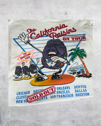 Vintage 80s California Raisins On Tour Single Stitch Graphic Tee – XL
