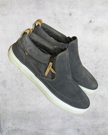 Sperry Gray Suede Side Zip Sneaker Booties – Women's 6.5