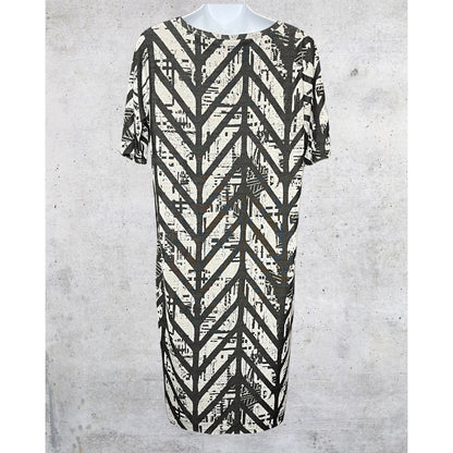 Graphic Leaf Print Dress